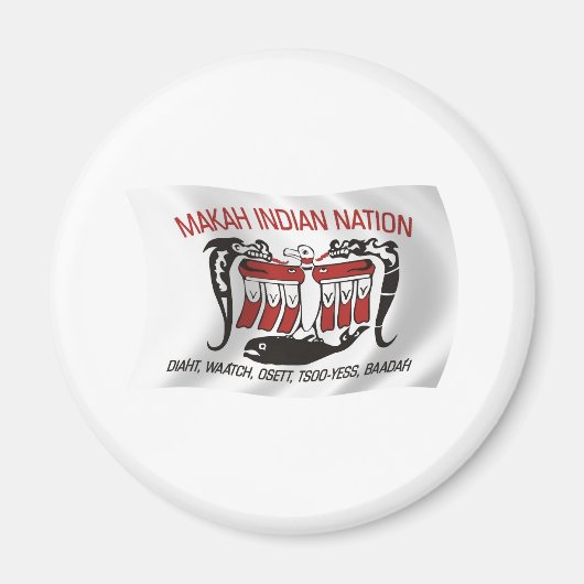 Makah Tribe Flag Magnet (Vorne)
