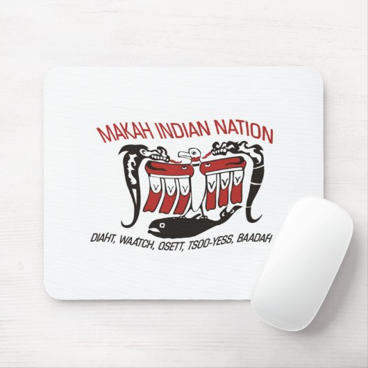 Makah Tribe Flag Mousepad (Mit Mouse)