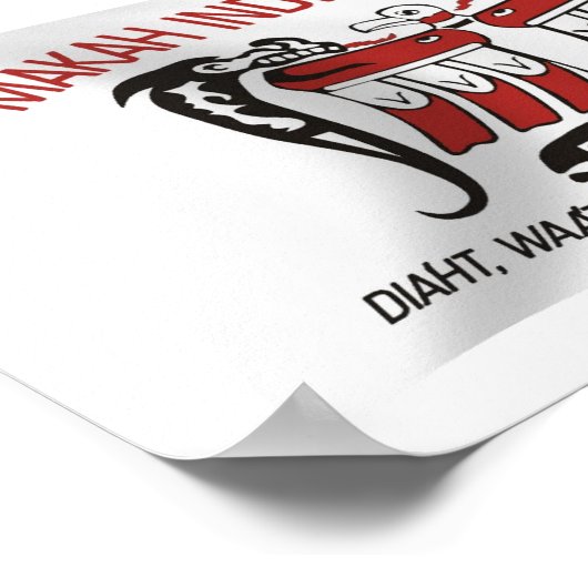 Makah Tribe Flag Poster Print (Ecke)