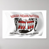 Makah Tribe Flag Poster Print (Vorne)