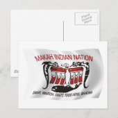 Makah Tribe Flag Postkarte (Vorne/Hinten)