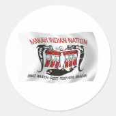 Makah Tribe Flag Sticker (Vorderseite)