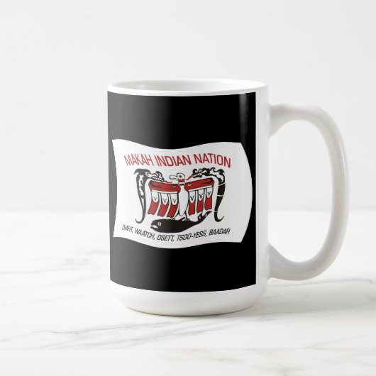 Makah Tribe Flag Tasse (Rechts)
