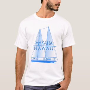 Makaha Coastal Nautical Segelschiff T-Shirt