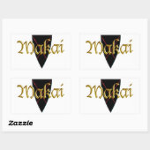 Makai Rechteckiger Aufkleber (Blatt)