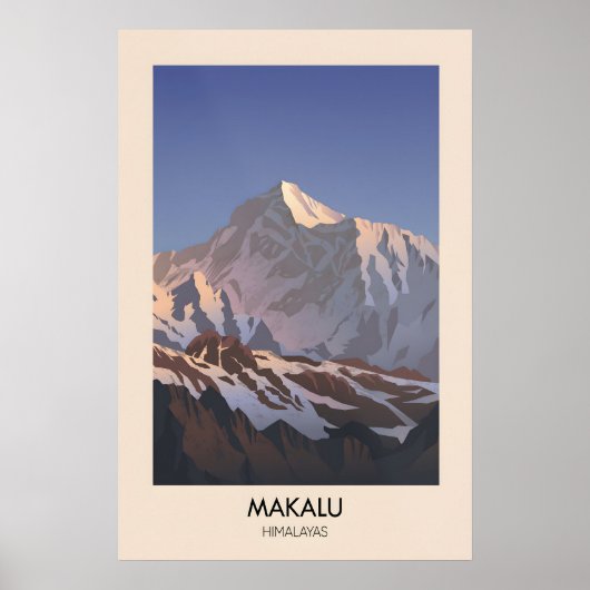 Makalu Berg Himalaya Poster (Vorne)