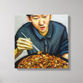 Makan Time - überarbeitete Canvas Art Print Leinwanddruck (Vorderseite)