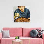 Makan Time - überarbeitete Canvas Art Print Leinwanddruck (Insitu (Wohnzimmer))