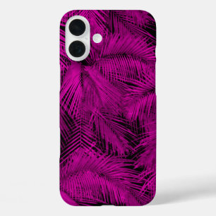 Makana Palms Hawaiian Rosa Tropische Blätter iPhone 16 Plus Hülle