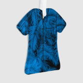 Makana Palms Hawaiian Tropical Blätter Aloha Shirt Ornament (Vorderseite)
