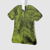Makana Palms Hawaiian Tropical Blätter Aloha Shirt Ornament (Vorderseite)