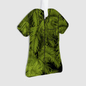 Makana Palms Hawaiian Tropical Blätter Aloha Shirt Ornament (Vorderseite)