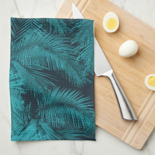 Makana Palms Hawaiian Tropical Kitetücher Handtuch (Viertel Falte)