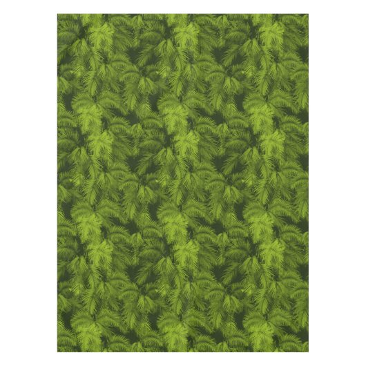 Makana Palms Hawaiian Tropical Print Tischdecke (Vorderseite)