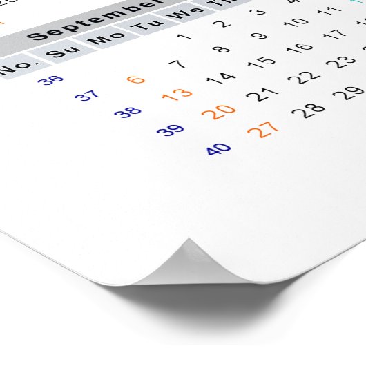 Makao-Papagekalender 2015 Poster (Ecke)