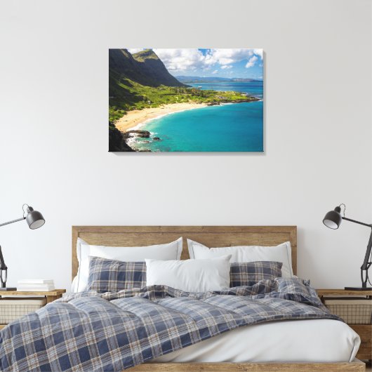 Makapuu Beach Coastline Leinwanddruck (Insitu (Schlafzimmer))