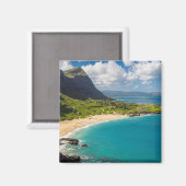 Makapuu Beach Coastline Magnet (Vorderseite/Rückseite)