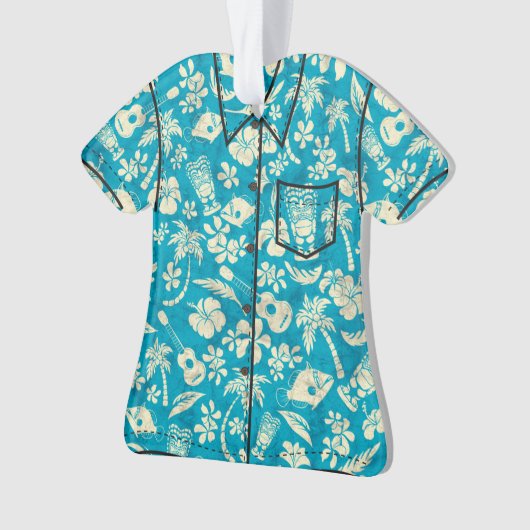 Makapuu Beach Hawaiian Batik Aloha Shirt Ornament (Vorderseite)