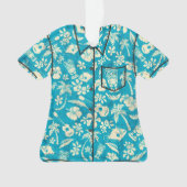 Makapuu Beach Hawaiian Batik Aloha Shirt Ornament (Vorderseite)