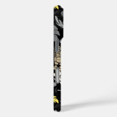 Makapuu Beach Hawaiian Batik Black Gray Case-Mate iPhone Hülle (Rückseite / Rechts)