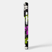 Makapuu Beach Hawaiian Batik Black Multi Case-Mate iPhone Hülle (Rückseite / Links)