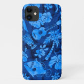 Makapuu Beach Hawaiian Batik Blue Case-Mate iPhone Hülle (Rückseite)