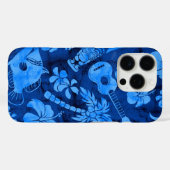 Makapuu Beach Hawaiian Batik Blue Case-Mate iPhone Hülle (Rückseite (Horizontal))