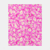 Makapuu Beach Hawaiian Batik Fleecedecke (Vorderseite)