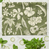 Makapuu Beach Hawaiian Batik Küchentuch (Gefaltet)