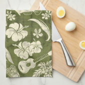 Makapuu Beach Hawaiian Batik Küchentuch (Viertel Falte)