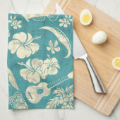 Makapuu Beach Hawaiian Batik Küchentuch (Viertel Falte)