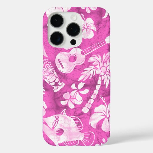 Makapuu Beach Hawaiian Batik Pink Case-Mate iPhone Hülle (Rückseite)
