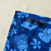 Makapuu Beach Hawaiian Batik Royal Blue Strandtuch (Beispiel)