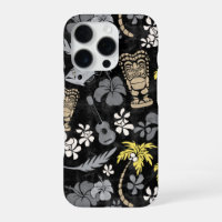 Makapuu Beach Hawaiian Batik Schwarz Grau