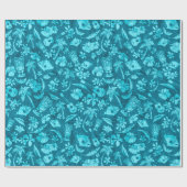 Makapuu Beach Hawaiian Batik Wrapping Paper Geschenkpapier (Flach)