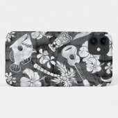 Makapuu Beach Hawaiian Charcoal Gray Batik Case-Mate iPhone Hülle (Rückseite (Horizontal))