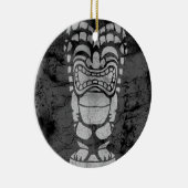 Makapuu Beach Hawaiian Laughing Tiki Batik Keramikornament (Rechts)