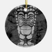 Makapuu Beach Hawaiian Laughing Tiki Batik Keramikornament (Vorne)