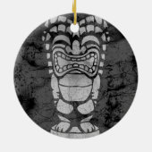 Makapuu Beach Hawaiian Laughing Tiki Batik Keramikornament (Hinten)