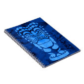 Makapuu Beach Hawaiian Laughing Tiki Batik Notizblock (Rechte Seite)