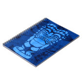 Makapuu Beach Hawaiian Laughing Tiki Batik Notizblock (Linke Seite)