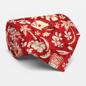 Makapuu Beach Hawaiian Tropical Tiki Batik Krawatte (Gerollt)