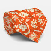 Makapuu Beach Hawaiian Tropical Tiki Batik Krawatte (Gerollt)