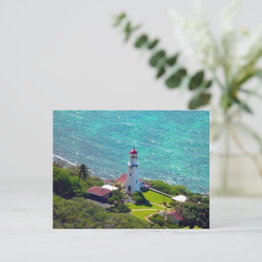 Makapu'u Point Lighthouse Postkarte (Stehend Vorderseite)