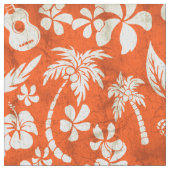 Makapuu Strand-Hawaiianer-Batik Stoff (Nahaufnahme)