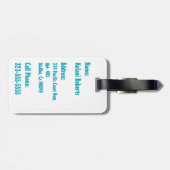 Makapuu Strand-hawaiische Batik-Gepäckanhänger Gepäckanhänger (Rückseite horizontal)