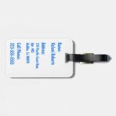 Makapuu Strand-hawaiische Batik-Gepäckanhänger Gepäckanhänger (Rückseite horizontal)