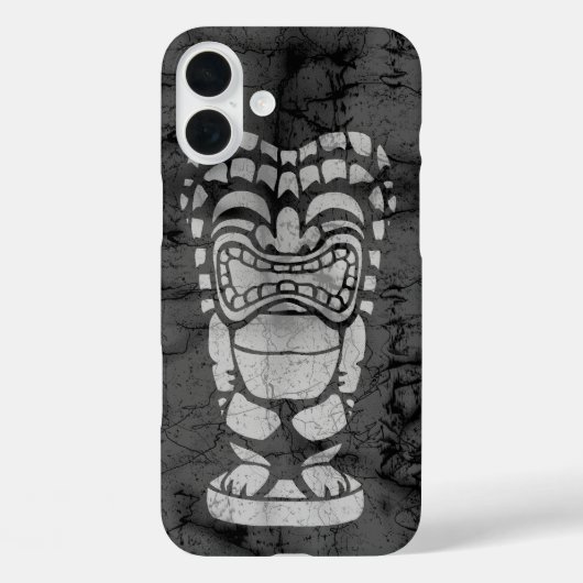 Makapuu Strand hawaiischer lachender Tiki Batik Case-Mate iPhone Hülle (Rückseite)