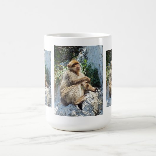 Makaque-Affe Kaffeetasse (Mittel)