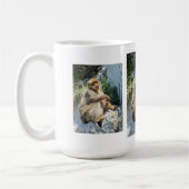 Makaque-Affe Kaffeetasse (Links)